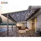 Gazebos 알루미늄 개폐식 Pergola 천막 야외 파티오를 위한 자동 접는 지붕 태양 음영