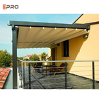 주문을 받아서 만들어진 현대 알루미늄 Pergola 방수 차양 철회 가능한 조정가능한 Pvc 지붕