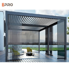 방수형 외관용 현대 알루미늄 페르고라 철리형 태양 류버 지붕 단열된 정원 페르고라