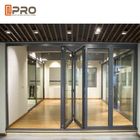 상업용 건물에 대한 분말 코팅 알루미늄 접는 문 사용자 지정 크기 자동 접는 문 보안 접는 할