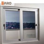 반사 유리 상단 걸이 슬라이딩 창 알루미늄 슬라이딩 창을 가진 에너지 절약 백색 알루미늄 미닫이 창