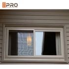 가정을 위한 허리케인 충격 안전한 창을 미끄러지는 까만 알루미늄 제작 알루미늄 물자 미닫이 창을 보호하십시오