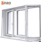 물 - 증거 알루미늄 홍조 여닫이 창 Windows 분말 코팅 간격 1.0-2.0mm 현대 여닫이 창 창