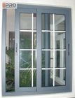 방수 이중 유리로 덮인 미닫이 창, 알루미늄 수평한 미닫이 창 분말 입히는 알루미늄 미닫이 창
