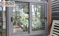 사무실 미닫이 유리창을 설치하게 쉬운 소리와 열 절연제 알루미늄 수평한 미닫이 창