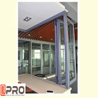 주거와 상업적인 frameless 접히는 유리창을 위한 바람 에너지 알루미늄 Bifold 창에 의하여 주문을 받아서 만들어지는 크기