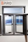 Unbreakbale 열 휴식 알루미늄 Windows 스윙 개방형 스타일 내장 블라인드 여닫이 문 문 여닫이, 이중 여닫이