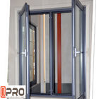 알루미늄 프렌치 트리플 여닫이 창 교체 화이트 컬러 여닫이 창 수동 열기 수입 알루미늄 케이스 맨