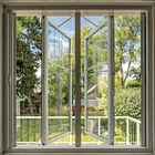 125mm 건축 커튼 알루미늄 여닫이 창