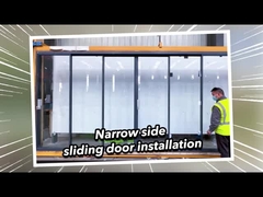 2mm 알루미늄 이중 유리 프리미엄 날씨 방지 슬라이딩 유리 문 2.1m 높이