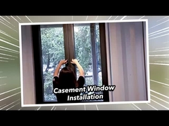 2mm 알루미늄 이중 유리 프리미엄 날씨 방지 슬라이딩 유리 문 2.1m 높이