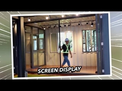 2mm 알루미늄 이중 유리 프리미엄 날씨 방지 슬라이딩 유리 문 2.1m 높이