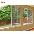 청동색 색깔 이중 유리로 끼워진 미닫이 창 방수 알루미늄 또는 PVC
