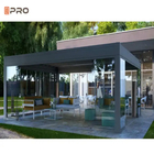 설치류 방지 현대 알루미늄 페르골라 고급 정원 가제보 파빌리온 오픈 클로싱 지붕