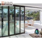 파우더 코팅 알루미늄 슬라이딩 patio 문 큰 이중 유리 온화 유리 문