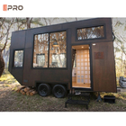 200mm EPS 벽 목조 전공 주택 럭셔리 소형 로프트 트레일러 여행 가벼운 철강 구조