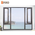 현대 주문 수평한 여닫이 창 폭풍 창/알루미늄 집 Windows 표준 알루미늄 여닫이 창 창 크기
