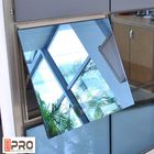 수평 알루미늄 천막 Windows 스윙 개방형 스타일 1-2MM 프로필 두께 상단 걸림 창 오프너 상단 걸림 창 pric