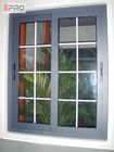 사무실 미닫이 유리창을 설치하게 쉬운 소리와 열 절연제 알루미늄 수평한 미닫이 창