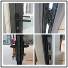 안전 철망사 ISO9001 CASEMENT WINDOWS DOORS 창 여닫이 창 손잡이를 가진 현대 알루미늄 여닫이 창 창