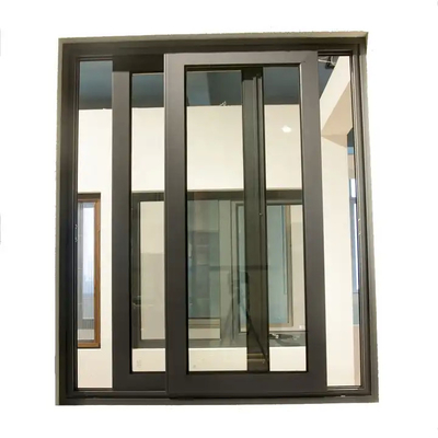 스크린 유리 슬라이딩 창문과 함께 수직 개방 알루미늄 슬라이딩 창문